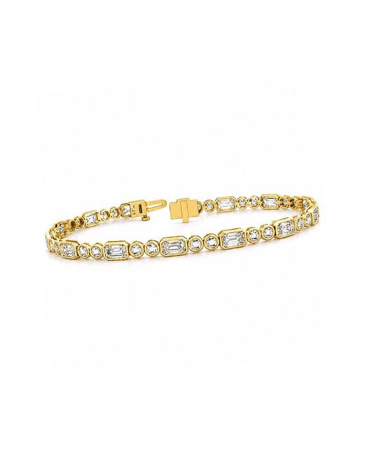 Lab Grown Diamonds White 14K 5.64 Ct. Tw. Lab-Grown Diamond Tennis Bracelet
