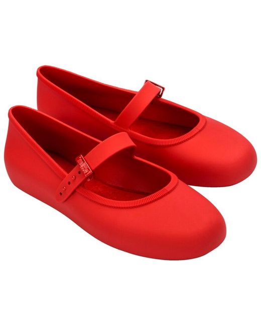 Melissa Red Soft Ballerina Flat