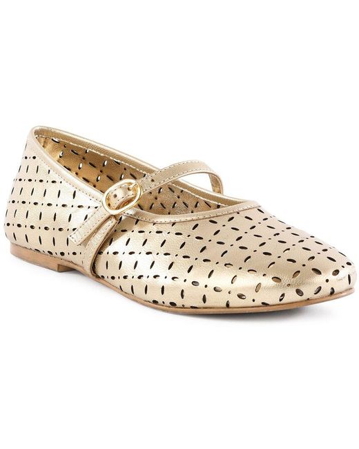 Seychelles Natural Skyler Leather Flat