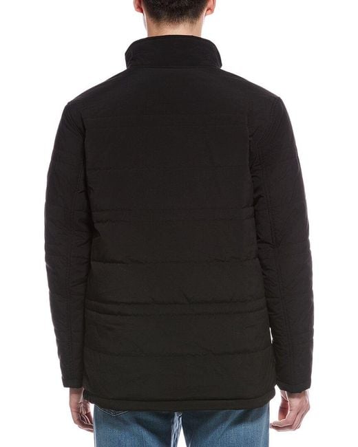 Cole Haan Black Stretch Quilt Jacket for men