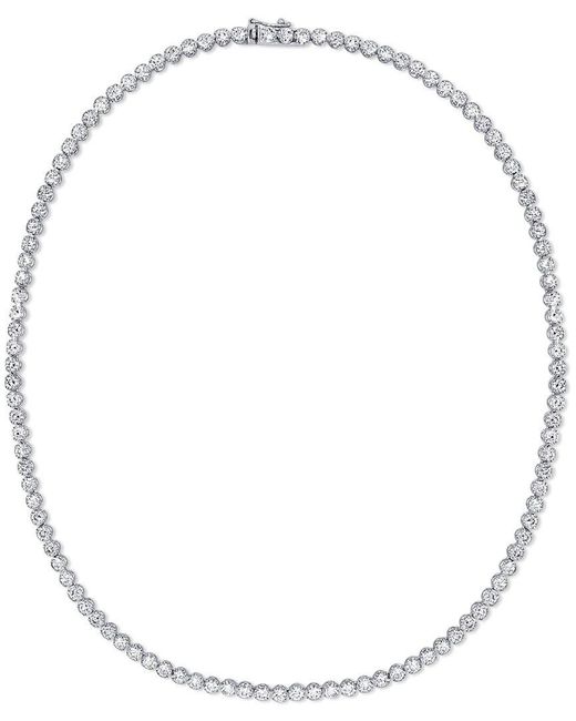 Sabrina Designs Metallic 14K 10.20 Ct. Tw. Diamond Tennis Necklace