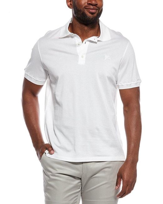 Isaia White The Logo Polo Shirt for men