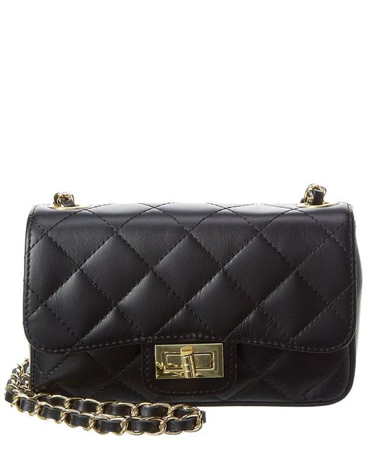 Persaman New York Black Gia Quilted Leather Shoulder Bag