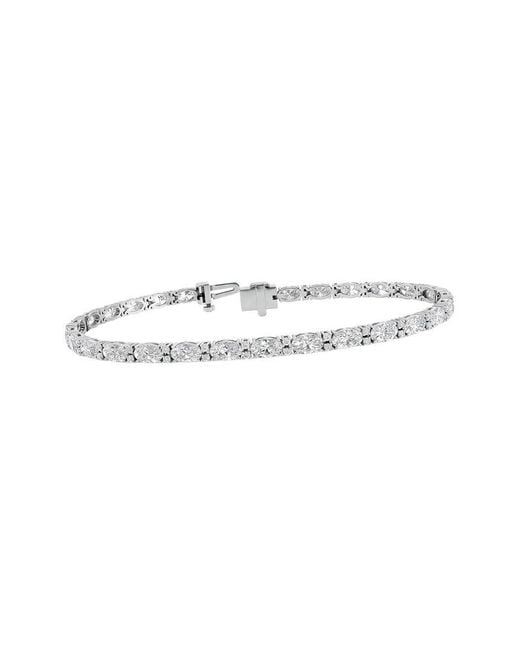 Lab Grown Diamonds White 14K 5.88 Ct. Tw. Lab-Grown Diamond Tennis Bracelet