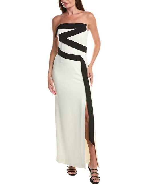 Issue New York Metallic Column Gown