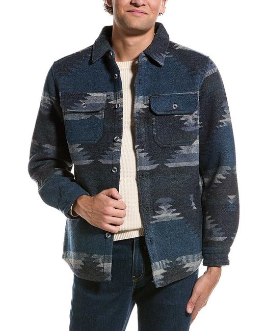Point Zero Blue Aztec Shirt for men