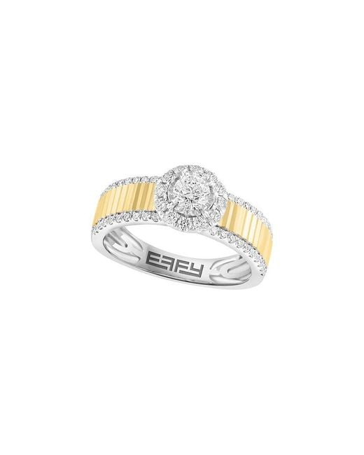 Effy Fine Jewelry White 14K 1.94 Ct. Tw. Diamond & Tanzanite Ring