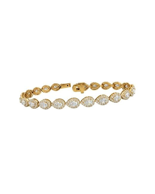 Lab Grown Diamonds White 14K 6.11 Ct. Tw. Lab-Grown Diamond Tennis Bracelet