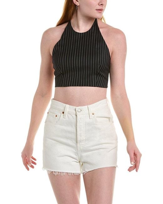 Sportmax Black Judy Wool-blend Top