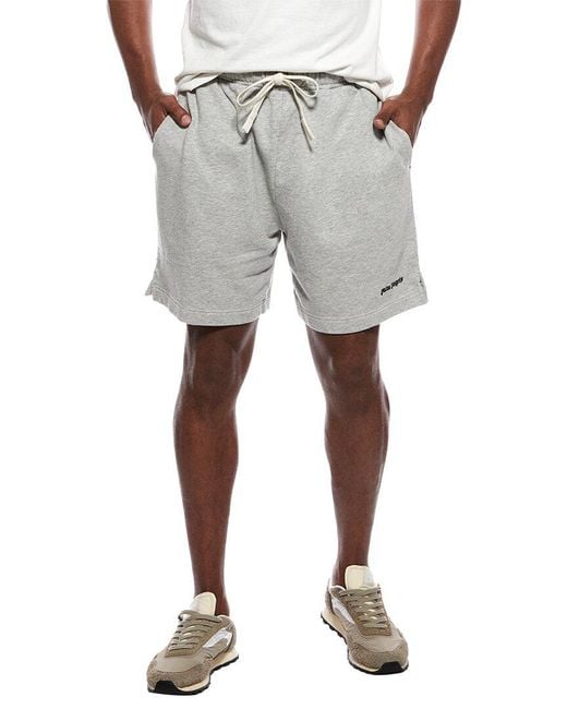 Palm Angels Gray Short for men
