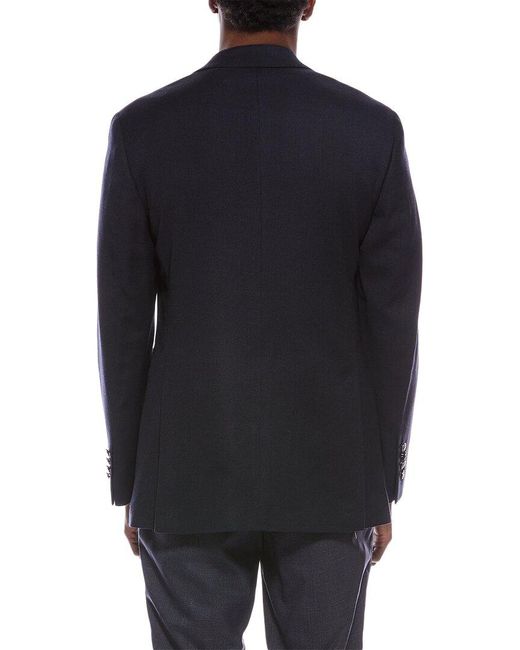 Brooks Brothers Blue Classic Hopsack Wool-Blend Blazer for men
