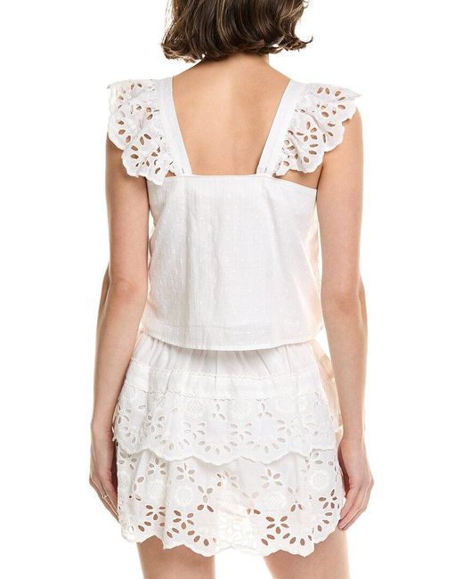 Cake For Dinner White Helen Eyelet Top