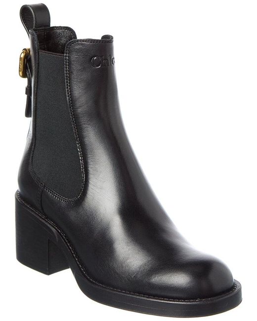 Chloé Black Dakota Leather Boot