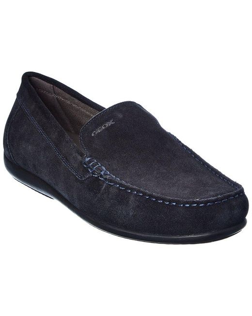 Geox Ascanio Suede Loafer in Blue for Men | Lyst