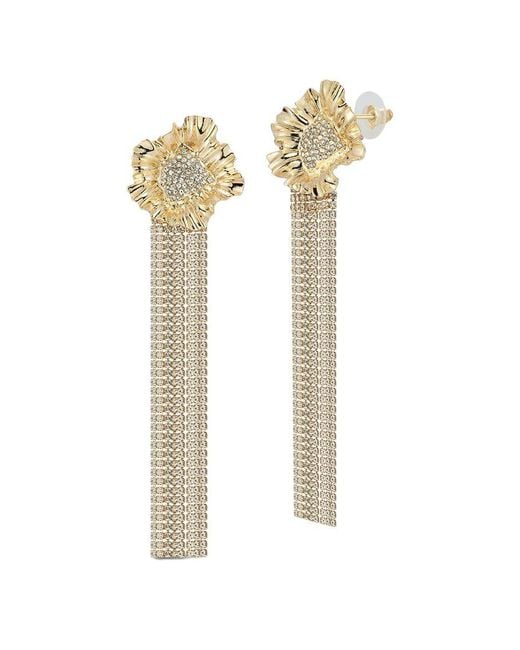 Chloe and Madison White Jewelry Plated Earrings
