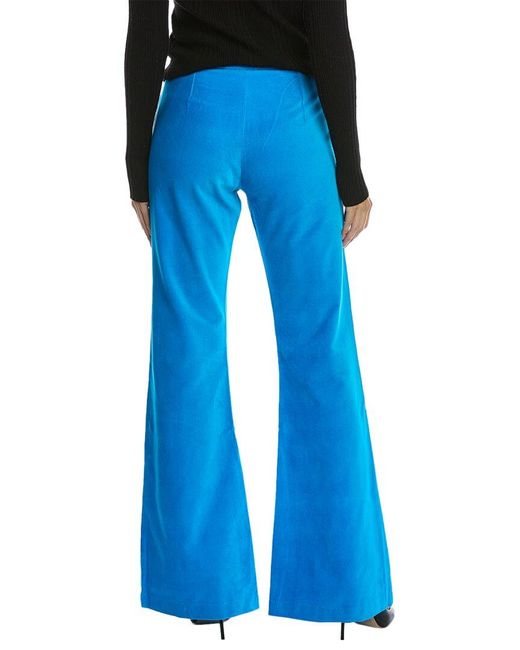 Cynthia Rowley Blue Velvet Pant