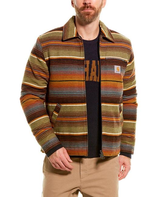 Carhartt Wip Detroit Tucson Woolblend Jacket in Orange for Men Lyst