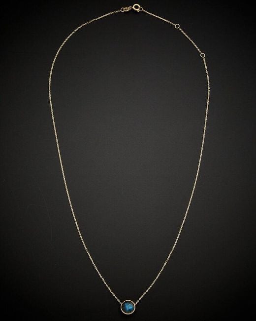 Italian Gold Black 14k Pendant Necklace