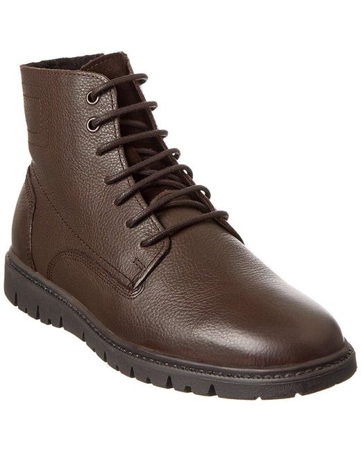Geox Ghiacciaio Leather Boot in Brown for Men | Lyst