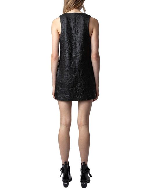 正式的 Zadig Lyst | Black in Dress Leather Rasha Voltaire & ワンピース