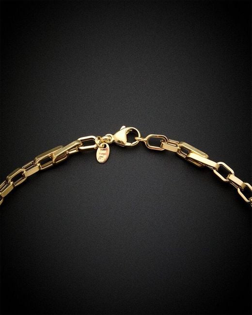 Italian Gold Black 14k Mixed Oval Link Necklace