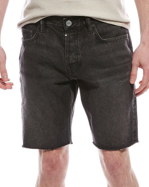 AllSaints Black Switch Washed Short for men