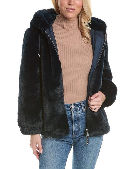 Rebecca Minkoff Black Oversized Hooded Jacket