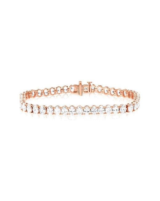 Amairah White 14K 10.00 Ct. Tw. Lab-Grown Diamond Tennis Bracelet