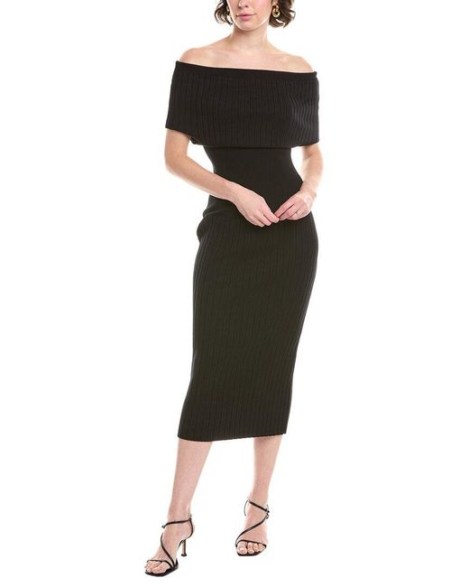 Sportmax Black Feritos Knit Dress