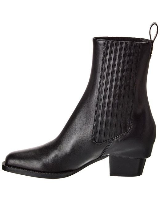 Fendi Black Leather Bootie