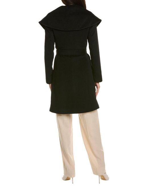 Fleurette Black Wool Coat