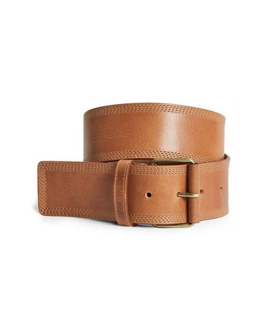 Reiss Brown Lou Leather Belt