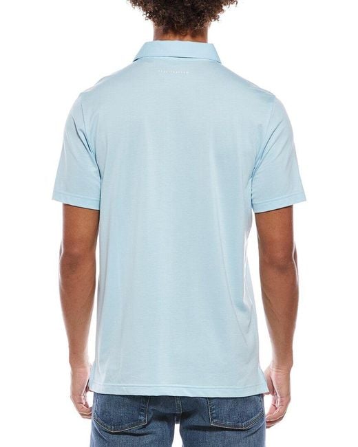 Travis Mathew Blue Featherweight Polo Shirt for men