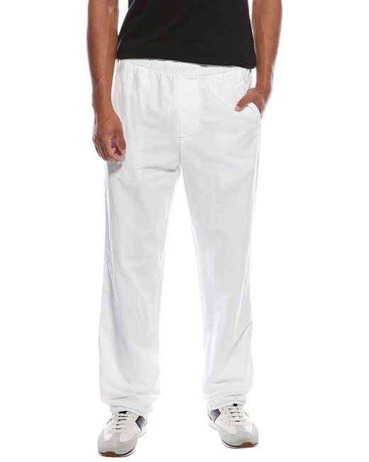James Perse White Relaxed Fit Pant for men