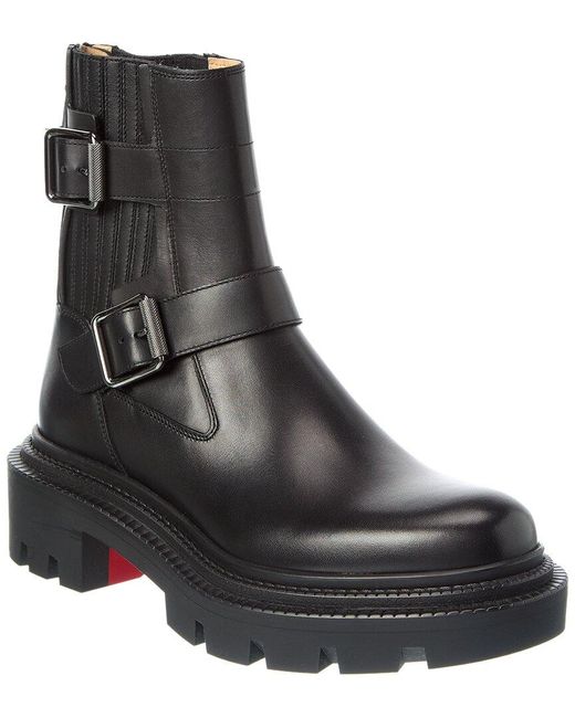 Christian Louboutin Black Oxybootie College Leather Boot