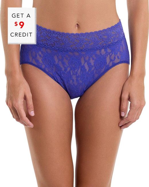 Hanky Panky Blue French Brief With $9 Credit