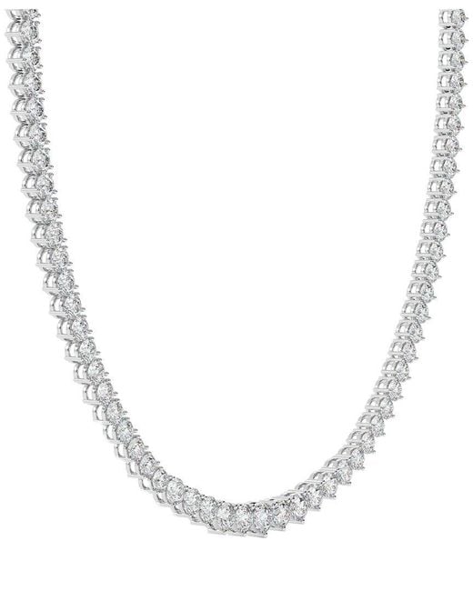 Lab Grown Diamonds White 14K 10.00 Ct. Tw. Lab-Grown Diamond Necklace