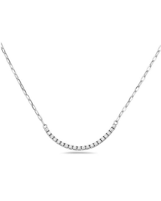 Forever Creations USA Inc. Metallic Forever Creations Signature Collections 14K 1.00 Ct. Tw. Diamond Tennis Pendant Necklace
