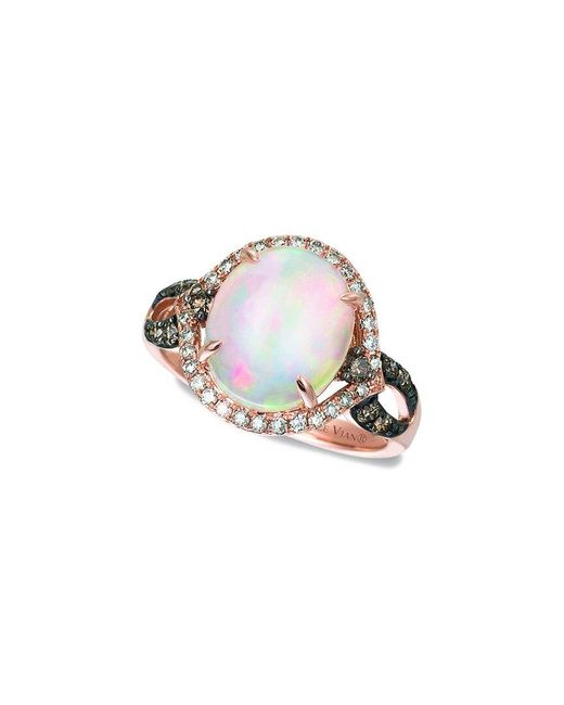 Le Vian White Le Vian 14K 2.31 Ct. Tw. Diamond & Opal Eternity Ring
