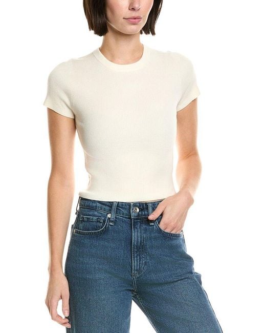 Alice + Olivia Blue Ciara Wool-Blend Pullover