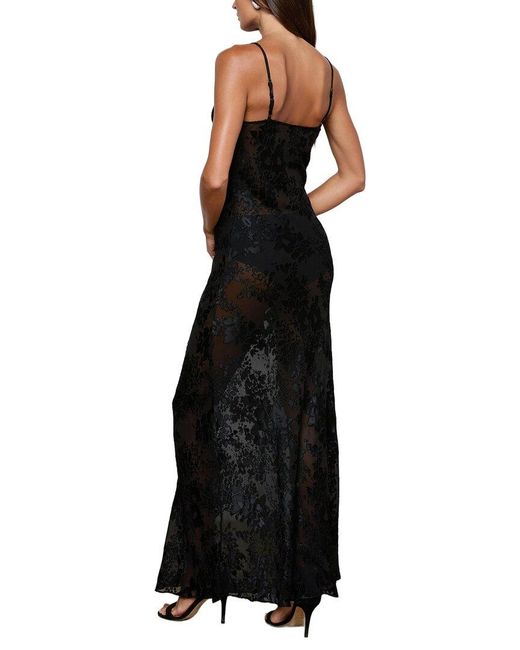 L'Agence Black Christine Long Dress