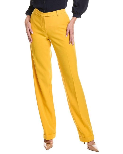 Michael Kors Multicolor Carolyn Wool Straight-leg Pants