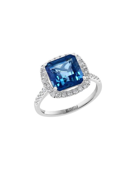 Effy Fine Jewelry Blue 14K 1.43 Ct. Tw. Diamond & Tanzanite Ring
