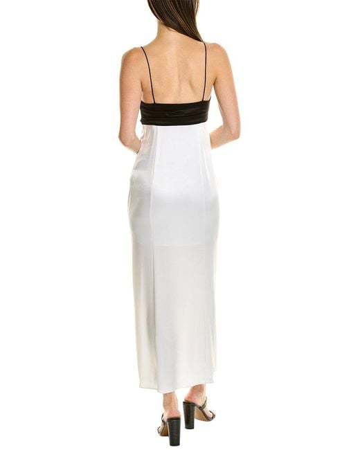 Alice + Olivia White Lilita Midi Dress
