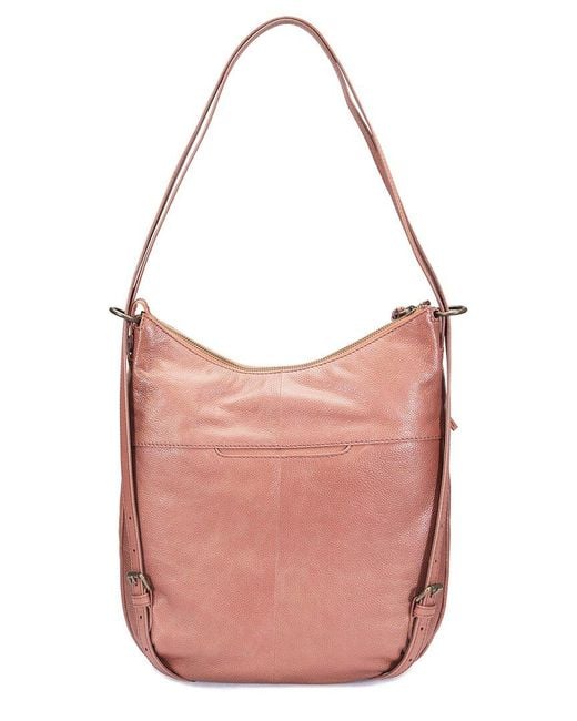 Frye Pink Azariah Coho Leather Backpack