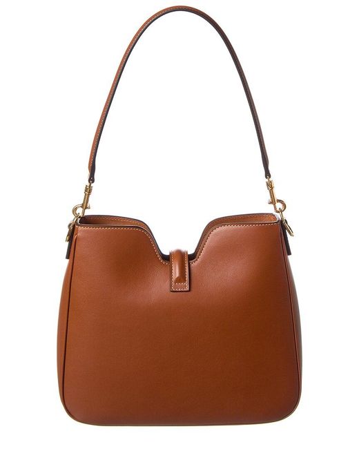 Céline Brown Camille 16 Leather Shoulder Bag