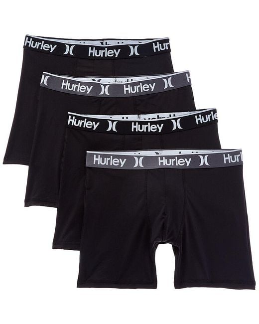 Hurley Blue 4Pk Regrind Boxer Brief for men