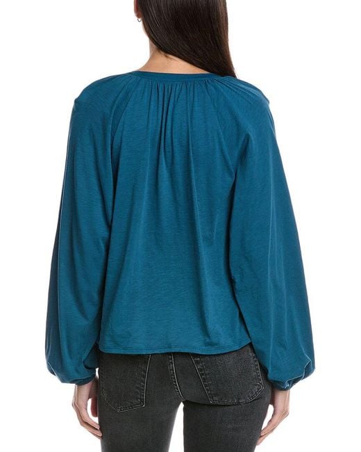 Nation Ltd Blue Chiara Top