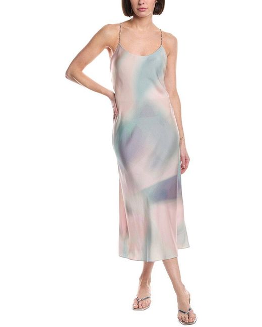 Ba&sh Gray Parline Midi Dress