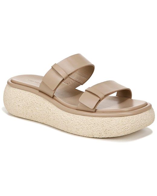 Vince White Lagos Leather Slide
